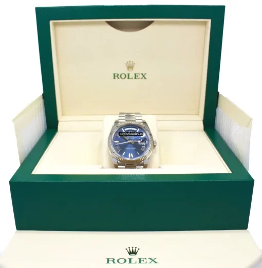 Lovely Fake Rolex Day-date 40 228239 Caliber 3255 Automatic Movement 40mm White Gold Case Watch - Image 4