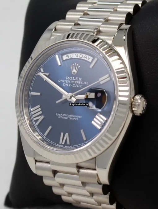 Lovely Fake Rolex Day-date 40 228239 Caliber 3255 Automatic Movement 40mm White Gold Case Watch - Image 7