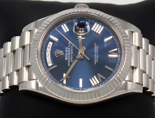Lovely Fake Rolex Day-date 40 228239 Caliber 3255 Automatic Movement 40mm White Gold Case Watch - Image 8