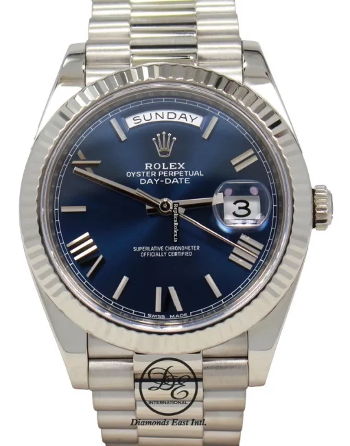 Lovely Fake Rolex Day-date 40 228239 Caliber 3255 Automatic Movement 40mm White Gold Case Watch - Image 9