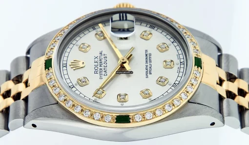 Defect Replica Rolex Datejust 16013 Caliber 3035 Automatic Movement 36mm Gold/steel Case Mens/unisex Watch - Image 10