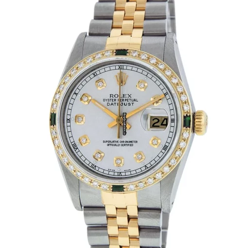 Defect Replica Rolex Datejust 16013 Caliber 3035 Automatic Movement 36mm Gold/steel Case Mens/unisex Watch - Image 2