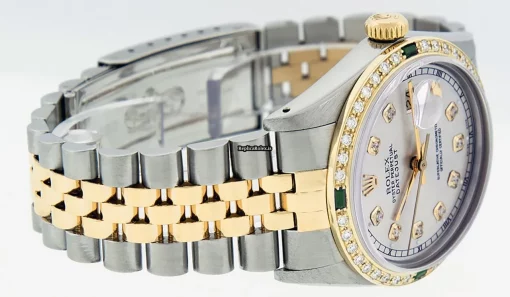 Defect Replica Rolex Datejust 16013 Caliber 3035 Automatic Movement 36mm Gold/steel Case Mens/unisex Watch - Image 3
