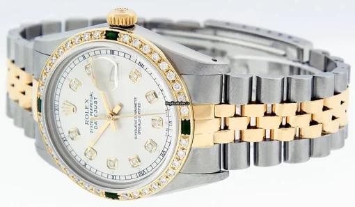 Defect Replica Rolex Datejust 16013 Caliber 3035 Automatic Movement 36mm Gold/steel Case Mens/unisex Watch - Image 8