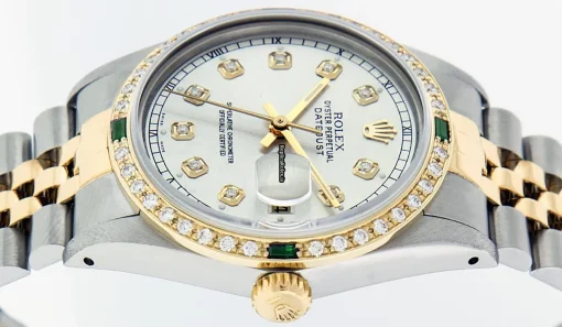 Defect Replica Rolex Datejust 16013 Caliber 3035 Automatic Movement 36mm Gold/steel Case Mens/unisex Watch - Image 9