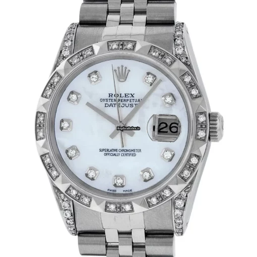 Exquisite Fake Rolex Datejust 16030 Caliber 3035 Automatic Movement 36mm Steel Case Mens/unisex Watch