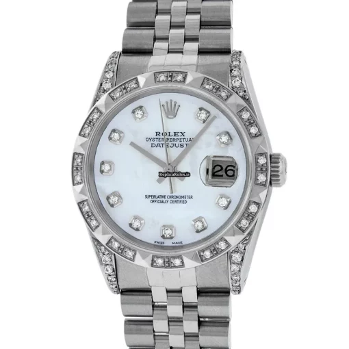 Exquisite Fake Rolex Datejust 16030 Caliber 3035 Automatic Movement 36mm Steel Case Mens/unisex Watch - Image 2