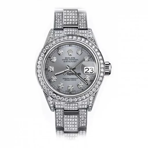 Inexpensive Fake Rolex Lady-datejust 68274 Automatic Movement 31mm Steel Case Womens Watch