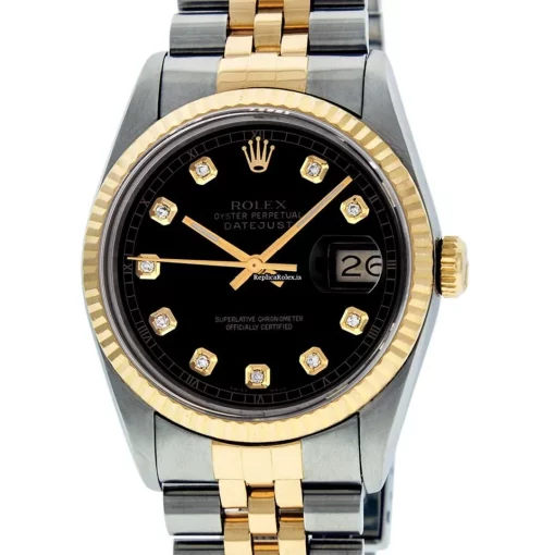 1:1 Clone Rolex Datejust 16013 Caliber 3035 Automatic Movement 36mm Gold/steel Case Mens/unisex Watch