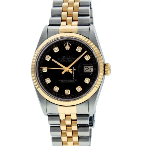 1:1 Clone Rolex Datejust 16013 Caliber 3035 Automatic Movement 36mm Gold/steel Case Mens/unisex Watch - Image 2