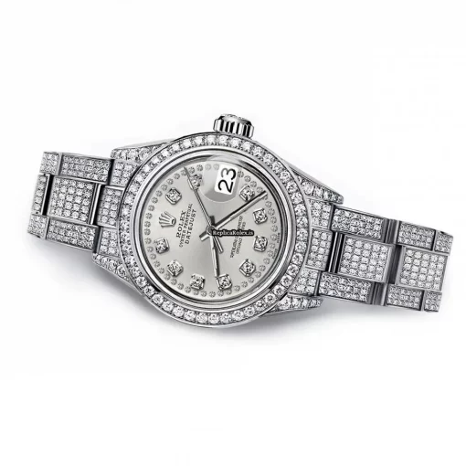 Pleasing Clone Rolex Lady-datejust 68274 Automatic Movement 31mm Steel Case Womens Watch - Image 2