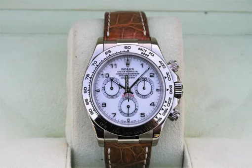 Fantastic Replica Rolex Daytona 116519 Caliber 4130 Automatic Movement 40mm White Gold Case Mens/unisex Watch