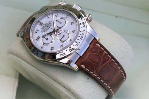 Fantastic Replica Rolex Daytona 116519 Caliber 4130 Automatic Movement 40mm White Gold Case Mens/unisex Watch - Image 2