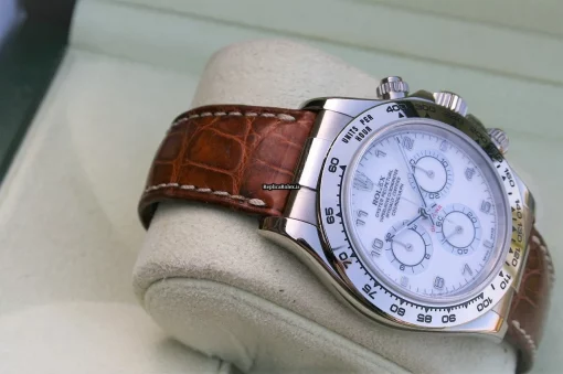 Fantastic Replica Rolex Daytona 116519 Caliber 4130 Automatic Movement 40mm White Gold Case Mens/unisex Watch - Image 3