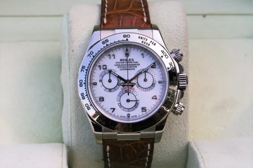 Fantastic Replica Rolex Daytona 116519 Caliber 4130 Automatic Movement 40mm White Gold Case Mens/unisex Watch - Image 6