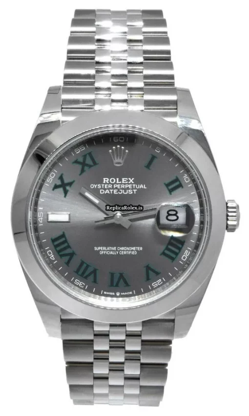 Attractive Fake Rolex Datejust 126300 Automatic Movement 41mm Steel Case Watch - Image 11