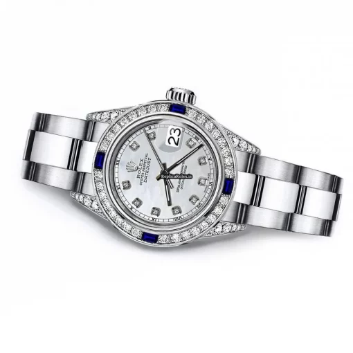 Excellent Replicas Rolex Oyster Perpetual Lady Date 69160 Automatic Movement 26mm Steel Case Womens Watch - Image 2