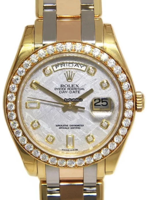 Exquisite Fake Rolex Day-date 18948 Automatic Movement 39mm Yellow Gold Case Mens/unisex Watch