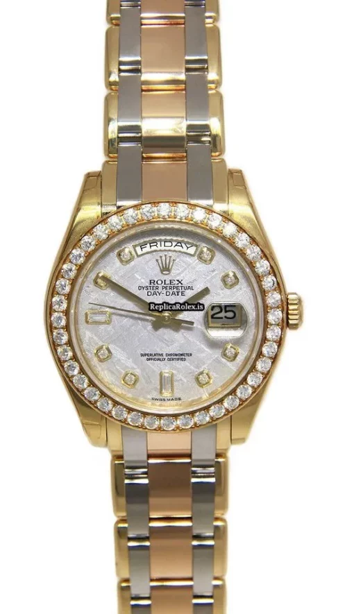 Exquisite Fake Rolex Day-date 18948 Automatic Movement 39mm Yellow Gold Case Mens/unisex Watch - Image 2