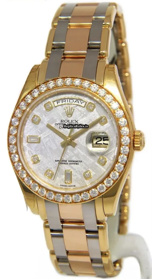 Exquisite Fake Rolex Day-date 18948 Automatic Movement 39mm Yellow Gold Case Mens/unisex Watch - Image 3