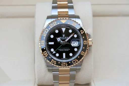 Defect Replica Rolex Gmt-master II 116713ln Automatic Movement 40mm Gold/steel Case Mens/unisex Watch