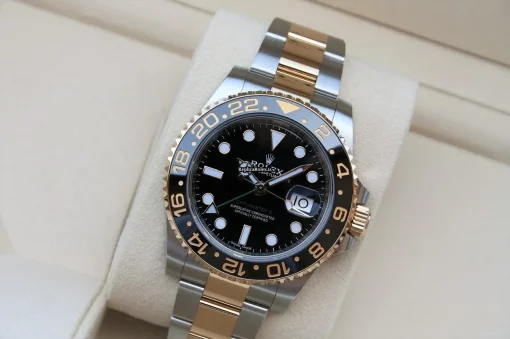Defect Replica Rolex Gmt-master II 116713ln Automatic Movement 40mm Gold/steel Case Mens/unisex Watch - Image 2