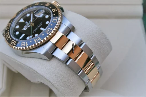 Defect Replica Rolex Gmt-master II 116713ln Automatic Movement 40mm Gold/steel Case Mens/unisex Watch - Image 4