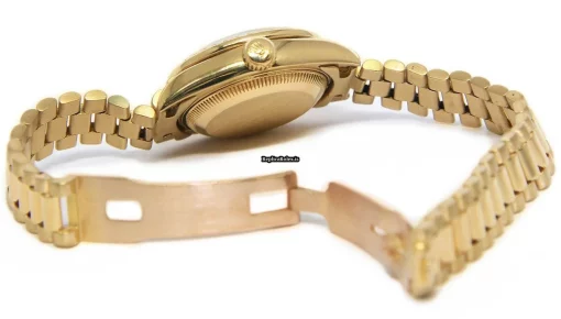 Incredible Fake Rolex Lady-datejust 69138 Automatic Movement 26mm Yellow Gold Case Womens Watch - Image 6