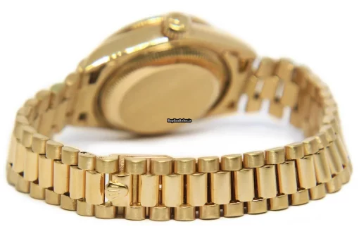 Incredible Fake Rolex Lady-datejust 69138 Automatic Movement 26mm Yellow Gold Case Womens Watch - Image 7