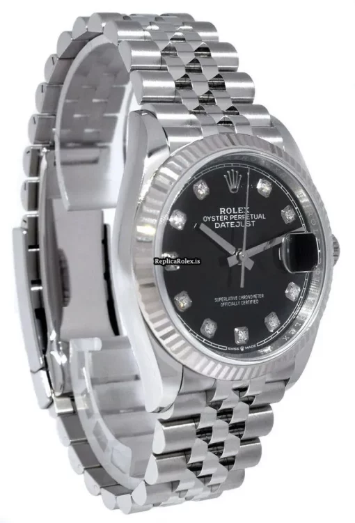 Durable Fake Rolex Datejust 126234 Automatic Movement 36mm Steel Case Mens/unisex Watch - Image 4