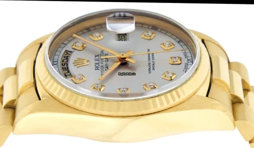Lovely Copies Rolex Day-date 36 18038 Caliber 3055 Automatic Movement 36mm Yellow Gold Case Mens/unisex Watch - Image 11
