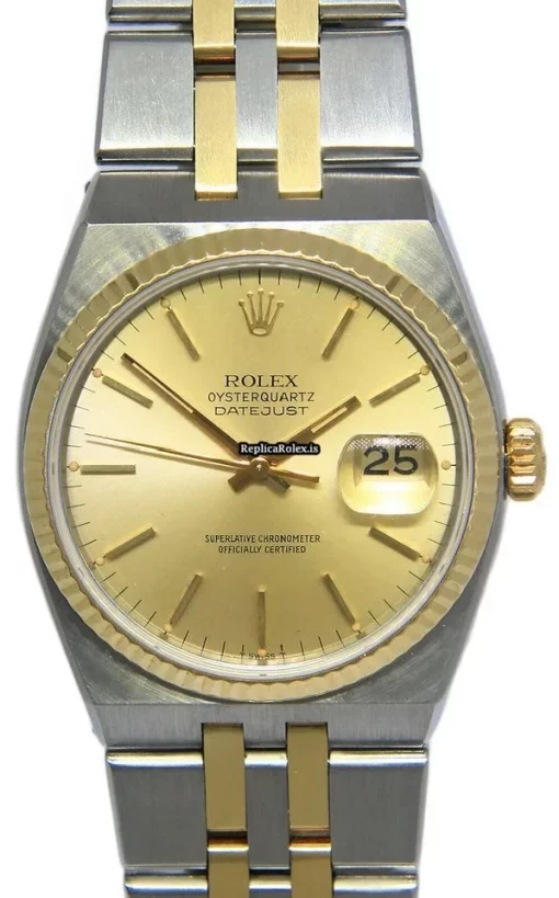 Top Replica Rolex Datejust Oysterquartz 17013 Quartz Movement Watch