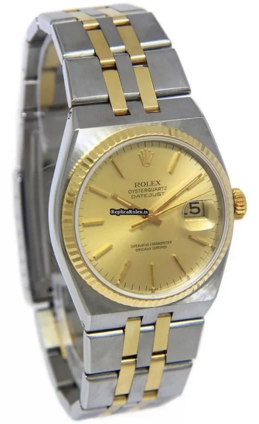 Top Replica Rolex Datejust Oysterquartz 17013 Quartz Movement Watch - Image 5