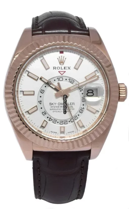 Quality Clone Rolex Sky-dweller 326135 Automatic Movement 42mm Rose Gold Case Mens/unisex Watch - Image 2