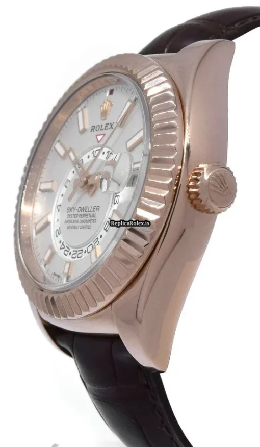 Quality Clone Rolex Sky-dweller 326135 Automatic Movement 42mm Rose Gold Case Mens/unisex Watch - Image 7