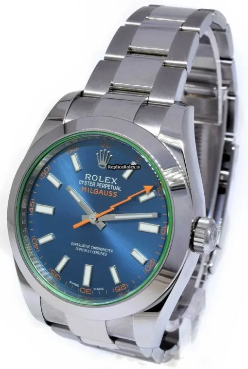 Marvellous Replica Rolex Milgauss 116400 Automatic Movement 40mm Steel Case Mens/unisex Watch - Image 3