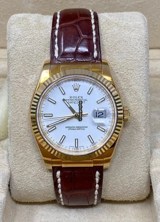 Cheap Replica Rolex Datejust 116138 Caliber 3135 Automatic Movement 36mm Yellow Gold Case Mens/unisex Watch