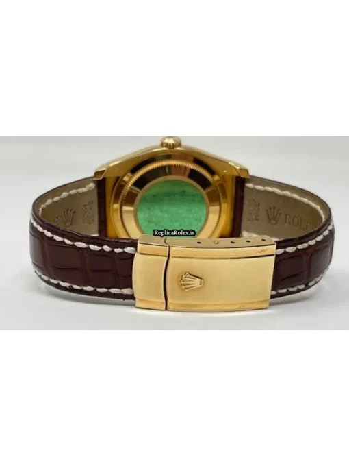 Cheap Replica Rolex Datejust 116138 Caliber 3135 Automatic Movement 36mm Yellow Gold Case Mens/unisex Watch - Image 7