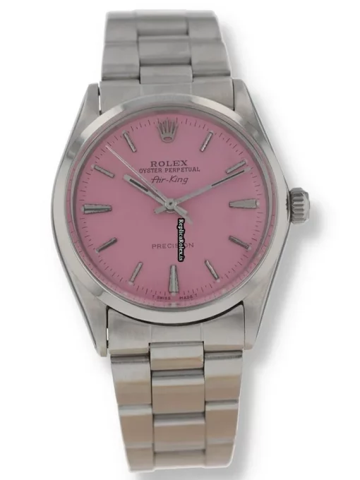 High-end Fake Rolex Air King Precision 5500 34mm Steel Case Watch