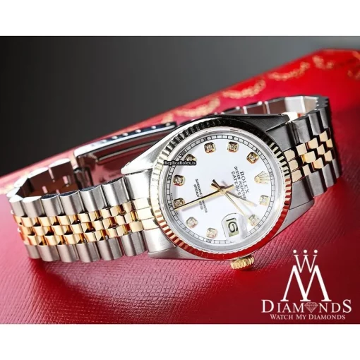 Amazing Copy Rolex Datejust 16013 Automatic Movement 36mm Gold/steel Case Mens/unisex Watch - Image 7