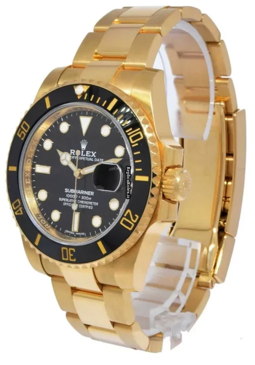 Best Replica Rolex Submariner Date 116618ln Automatic Movement 40mm Yellow Gold Case Watch - Image 10