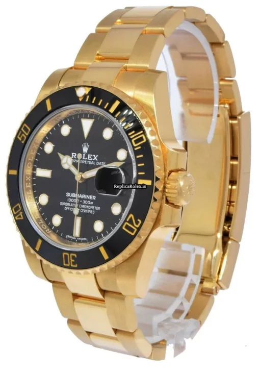 Best Replica Rolex Submariner Date 116618ln Automatic Movement 40mm Yellow Gold Case Watch - Image 3