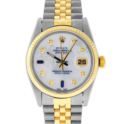 Good Replica Rolex Datejust 16013 Caliber 3035 Automatic Movement 36mm Gold/steel Case Mens/unisex Watch - Image 2