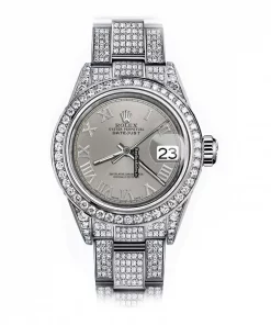 Neat Replica Rolex Oyster Perpetual Lady Date 69160 Automatic Movement 26mm Steel Case Womens Watch