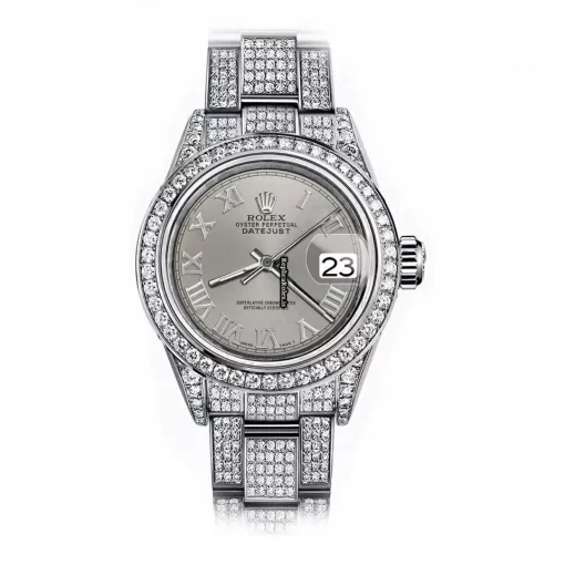 Neat Replica Rolex Oyster Perpetual Lady Date 69160 Automatic Movement 26mm Steel Case Womens Watch