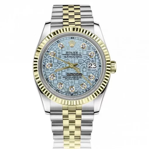 Superb Replica Rolex Datejust 16013 Automatic Movement 36mm Gold/steel Case Mens/unisex Watch