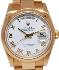 Wonderful Replica Rolex Day-date 36 118205 Automatic Movement 36mm Rose Gold Case Watch