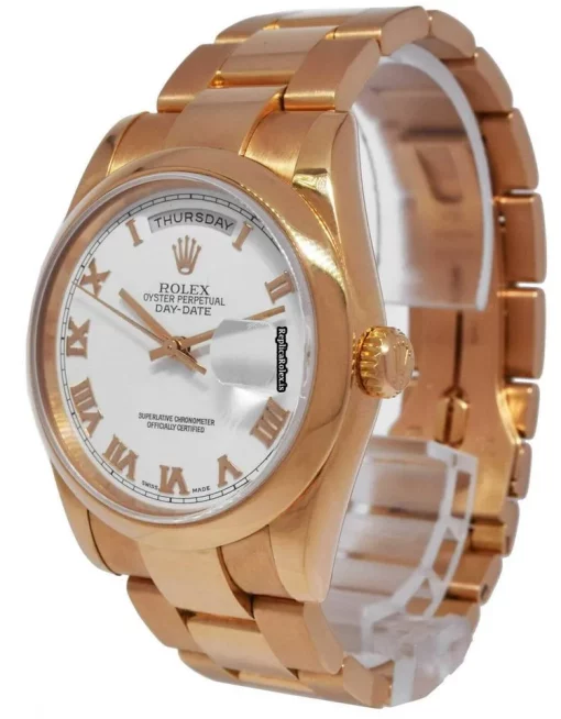 Wonderful Replica Rolex Day-date 36 118205 Automatic Movement 36mm Rose Gold Case Watch - Image 10