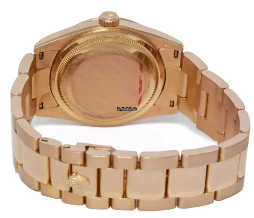 Wonderful Replica Rolex Day-date 36 118205 Automatic Movement 36mm Rose Gold Case Watch - Image 9
