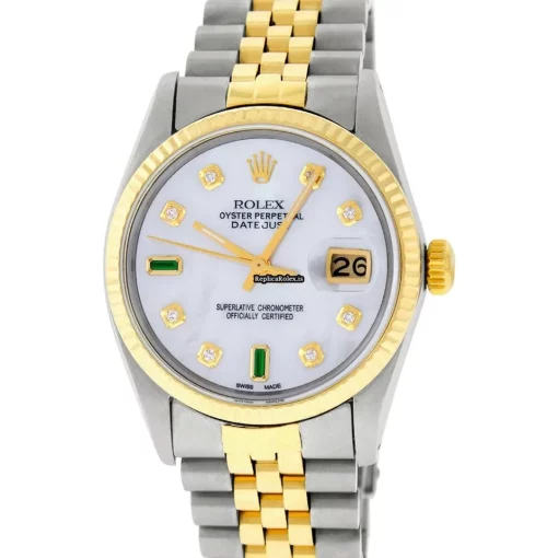 Incredible Replica Rolex Datejust 16013 Caliber 3035 Automatic Movement 36mm Gold/steel Case Mens/unisex Watch - Image 2
